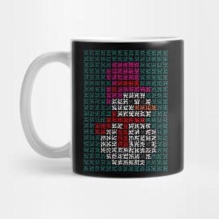 Pixelated Snowman Mug